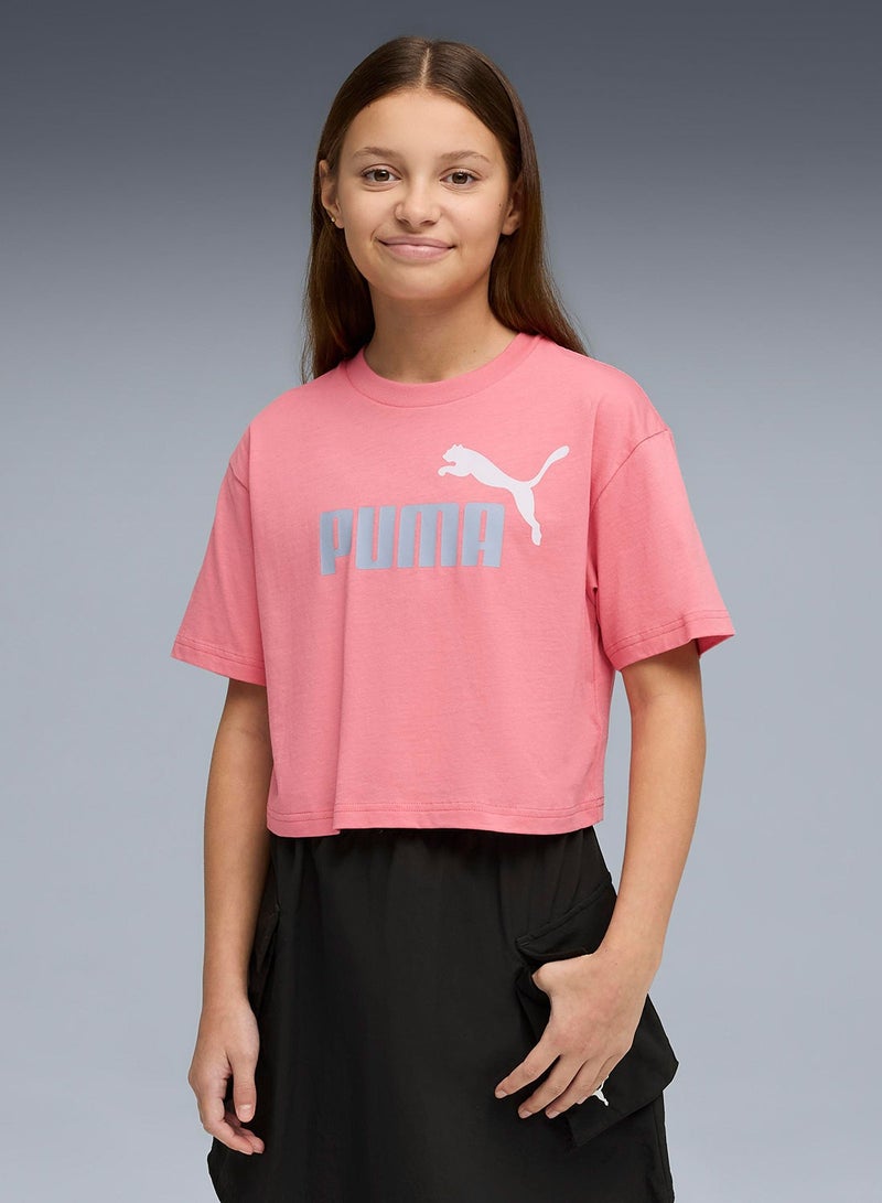 PUMA Youth Essential 2 Color No.1 Logo T-Shirt - Image 1